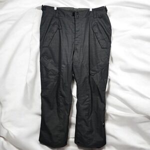 RIDE Snowboards Pants‎ Mens XXL Gray Plaid 10K Insulated Lined Snow Ski Outdoors